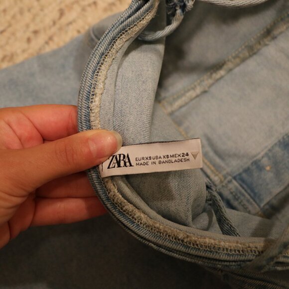 ZARA MINI DENIUM DRESS - Picture 3 of 3